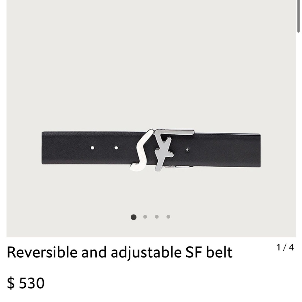 SALVATORE FERRAGAMO BELT in red leather with gold buckle